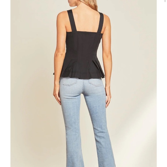 Veronica Beard Laura Top in Black - Picture 2 of 6